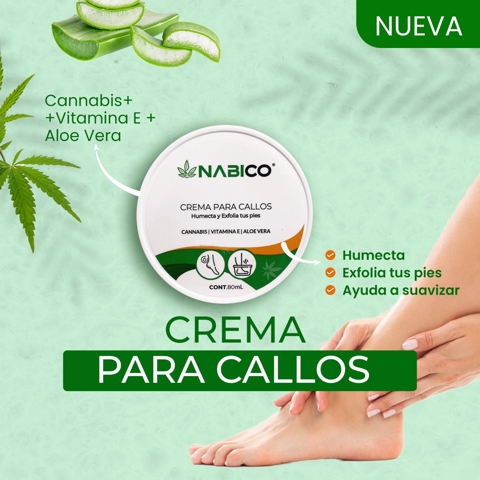 Crema Hidratante de pies - Nabico